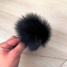 12-(10 y 11cm) Pack 2un pompones negros
